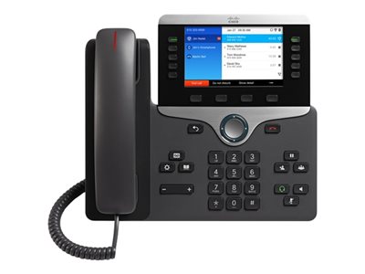 Cisco IP Phone 8861 VoIP phone IEEE 802.11a/b/g/n/ac (Wi-Fi) SIP, RTP, SDP 5 lines 