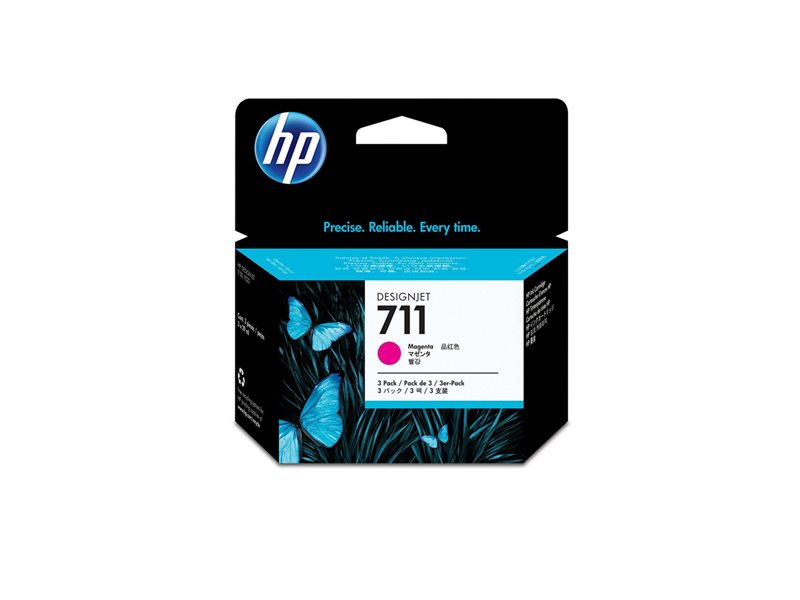 HP 3x 711 ink Magenta DJ T120 520