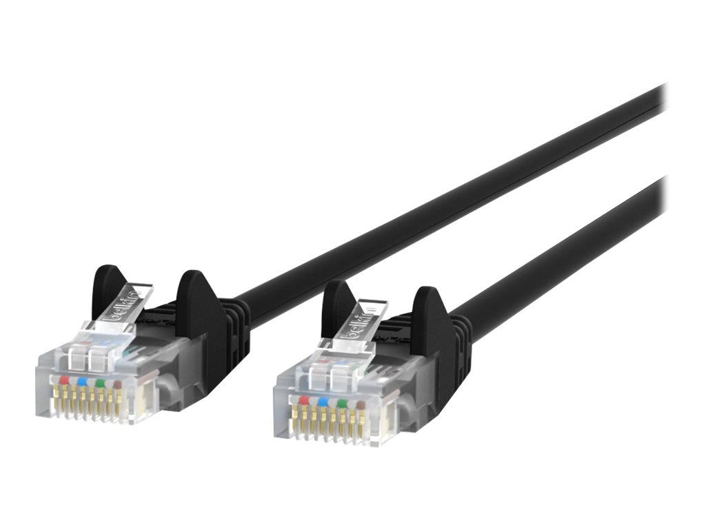 Belkin 20ft CAT6 Ethernet Patch Cable Snagless, RJ45, M/M, Black