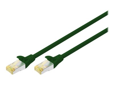 DIGITUS CAT 6A S/FTP Patchkabel, 10 Stück, 0,5m, grün - DK-1644-A-005-G-10