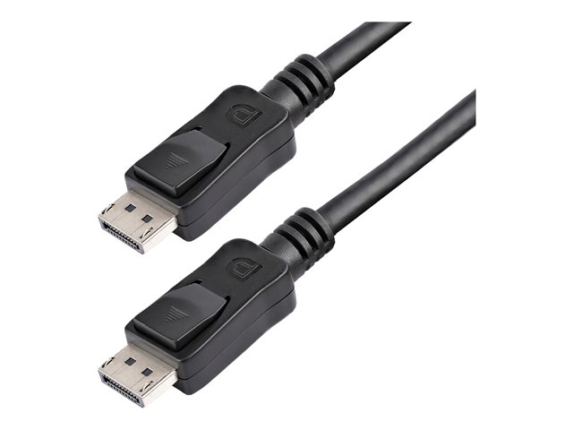 StarTech.com 25 ft DisplayPort Cable with Latches - 2560 x 1600 - DPCP & HDCP - Male to Male DP Video Monitor Cable (DISPLPORT25L)
