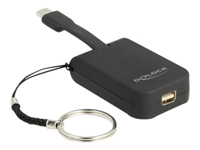 DELOCK Adapter USB C -> miniDP Schlüsselanhänger, 63939 (BILD1)