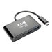 Eaton Tripp Lite series USB 3.1 Gen 1 USB C Portable Hub with 2 USB Type C Ports and 2 USB-A Ports, Thunderbolt 3 Compatible, USB-C, USB Type-C