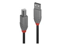 LINDY 2m USB 2.0 Typ A an B Kabel Anthra - 36673