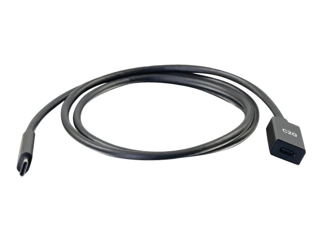C2G 3ft USB-C to C 3.1 (Gen 2) Male to Female Extension Cable (10Gbps) - prodlužovací USB kabel typ C - USB-C do USB-C - 90 cm – foto 2