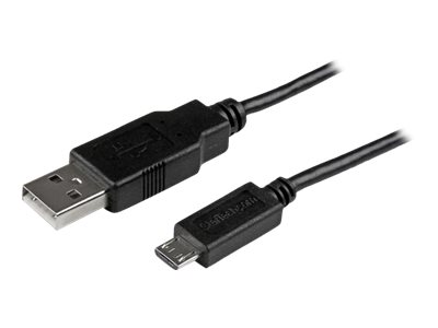 Image of StarTech.com 0.5m Mobile Charge Sync USB to Slim Micro USB Cable M/M - USB cable - Micro-USB Type B to USB - 50 cm