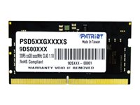 Patriot DDR5 SDRAM 16GB 4800MHz CL40  On-die ECC SO DIMM 262-PIN