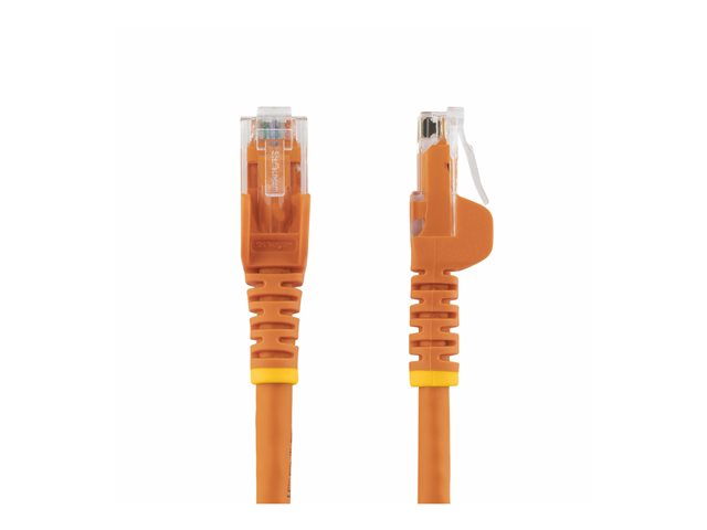 Startech 100ft CAT6 Ethernet Cable, 10 Gigabit Snagless RJ45 650MHz 100W PoE Patch Cord, CAT 6 10GbE UTP Network Cable w/Strain Relief, Orange, Wiring