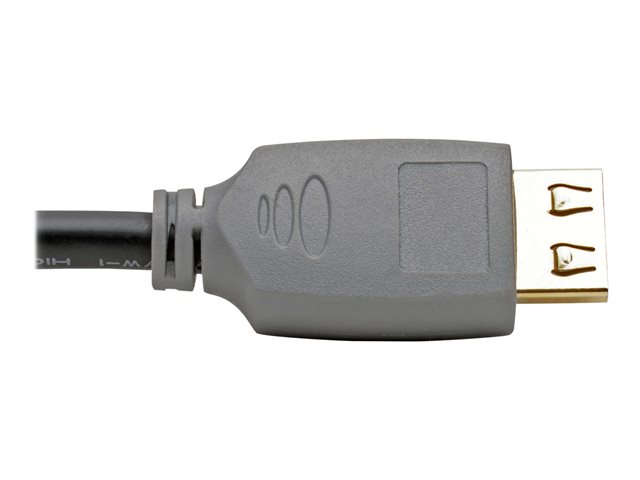 Tripp Lite High-Speed HDMI Cable with Gripping Connectors 4K 60 Hz 4:4:4 M/M Black 10ft