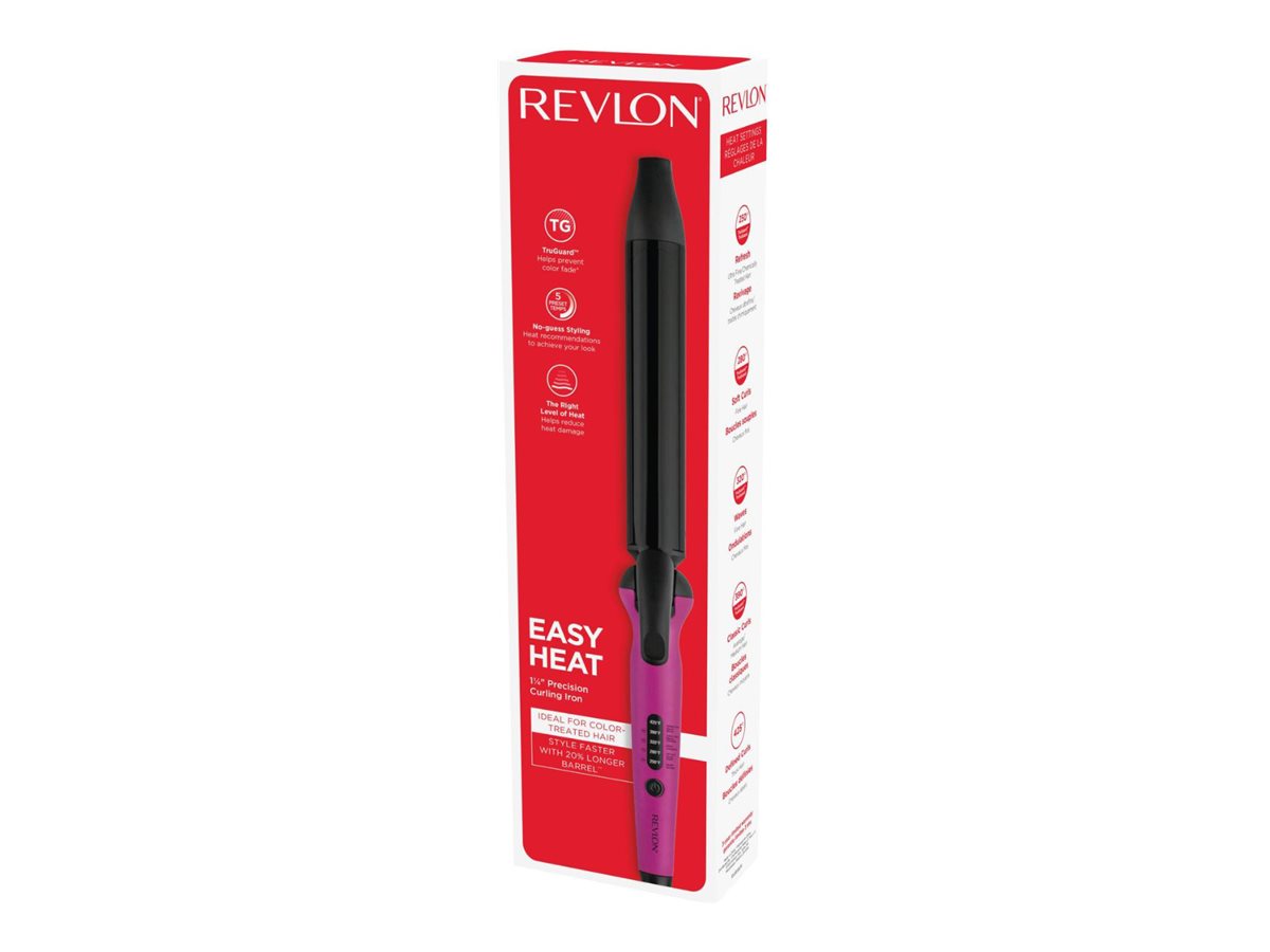 Revlon Easy Heat Curling Iron Deep Pink/Black RVIR1197F