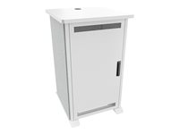 Middle Atlantic Forum cart - designer white, silver grey - TAA Compliant