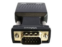 SAVIO Videointerfaceomformer HDMI/VGA/audio/USB Sort