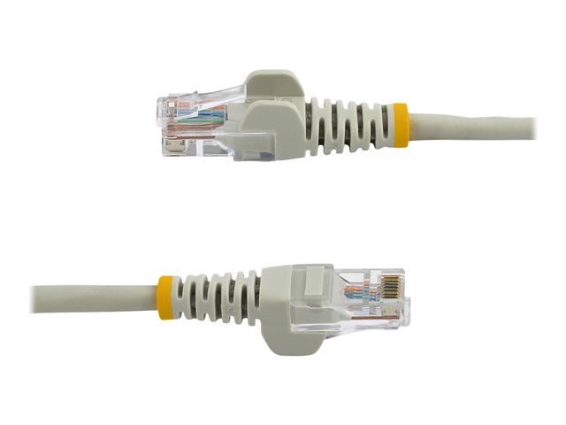 StarTech.com Cat5e Ethernet Cable - 25 ft - Gray- Patch Cable - Snagless Cat5e Cable - Long Network Cable - Ethernet Cord - Cat 5e Cable - 25ft (45PATCH25GR)