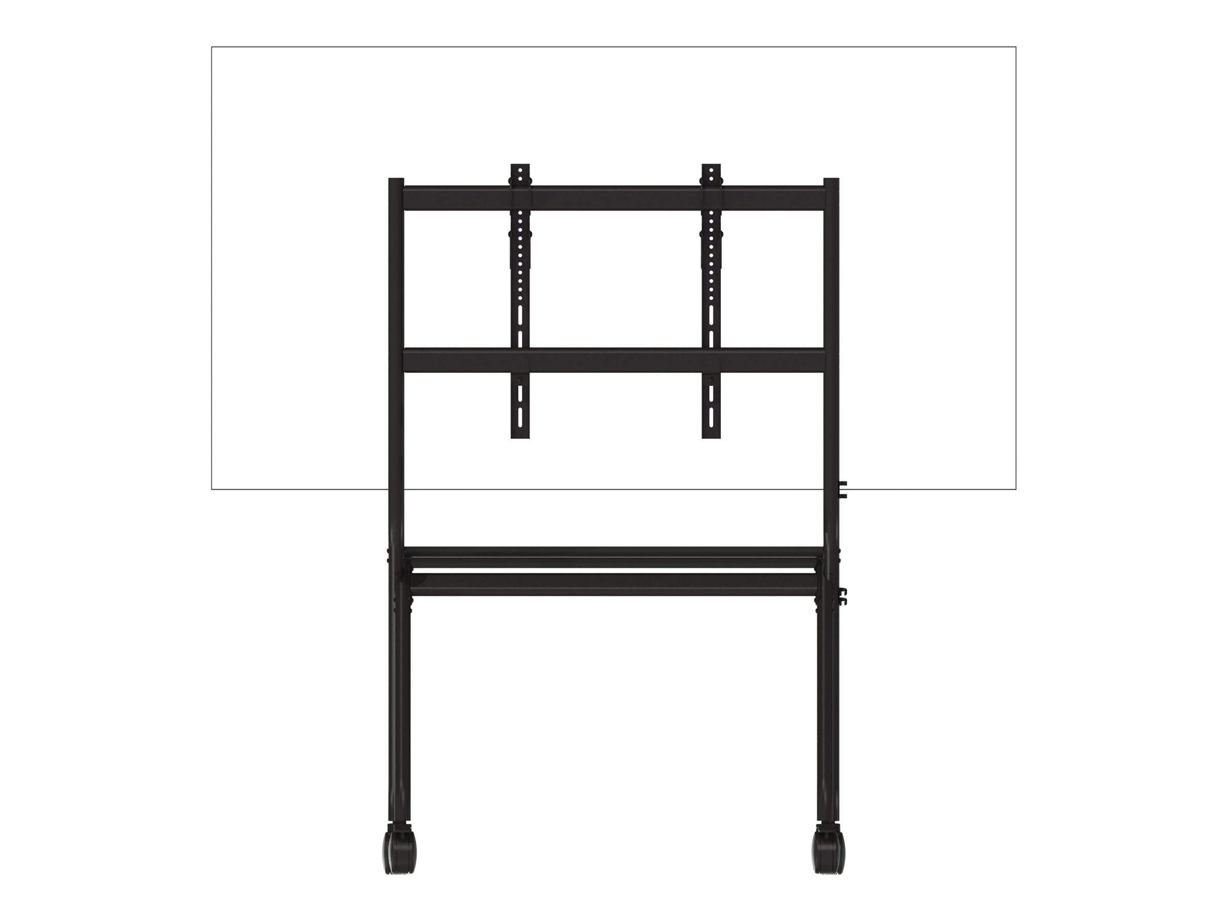 Vision VFM-F12 Displaywagen 55"-100" Stahl Mattschwarz