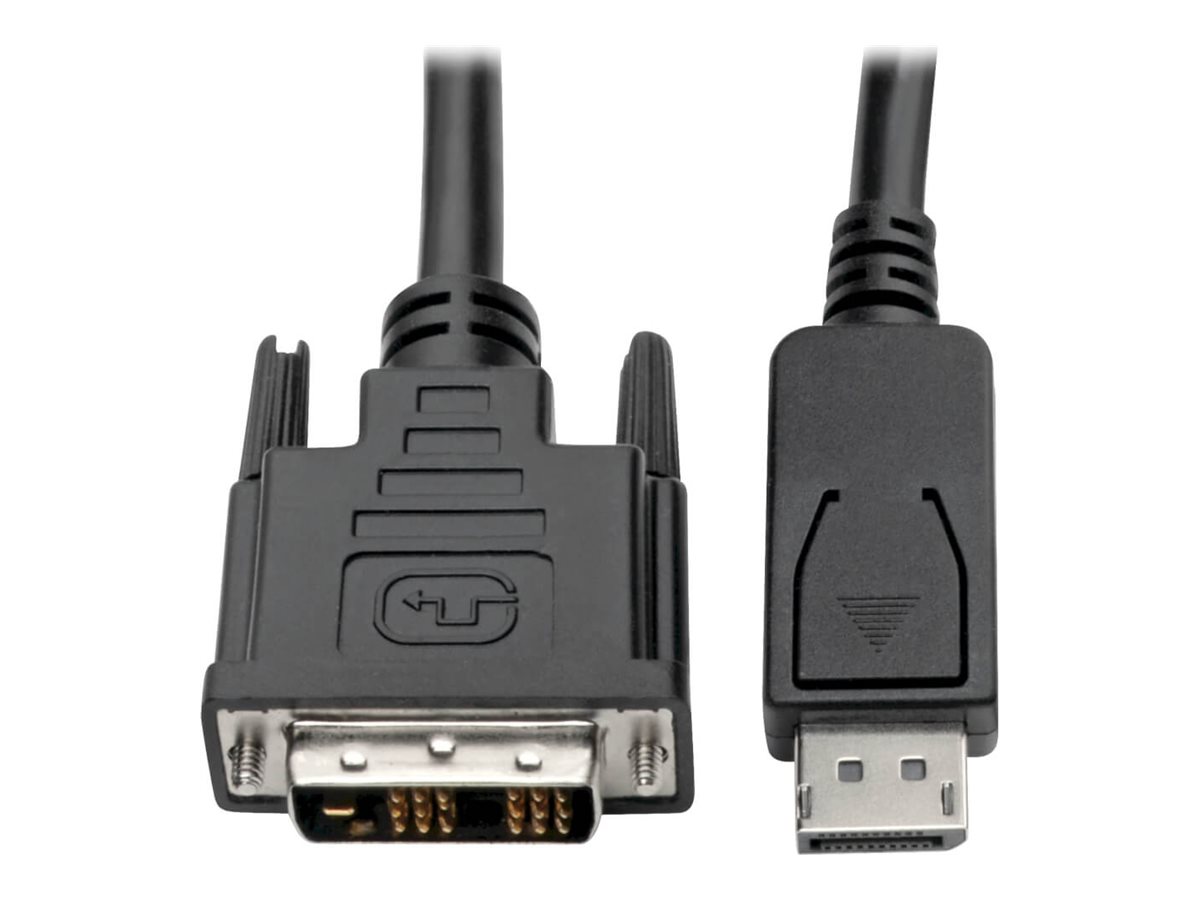 Tripp Lite DisplayPort to DVI-D Adapter Converter Cable DP w/ Latches M/M 1080p 3ft DP to DVI