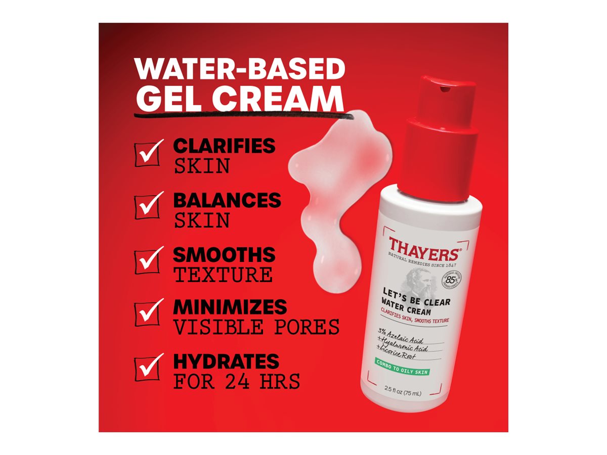 Thayers Let's Be Clear Water Cream - 75ml