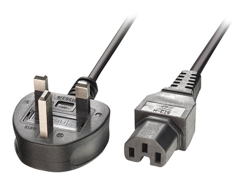 Lindy Hot Condition Type Power Cable Bs 1363a To Iec 60320 C15 2 M