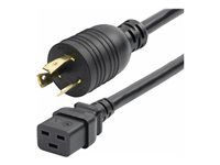 StarTech.com 6ft (1.8m) Heavy Duty Power Cord, Twist-Lock NEMA L6-20P to IEC 60320 C19, 20A 250V, 12AWG, Black AC Power Cable, Heavy Gauge Power Cable - UL Listed Components (ZA16-2600-POWER-CORD)