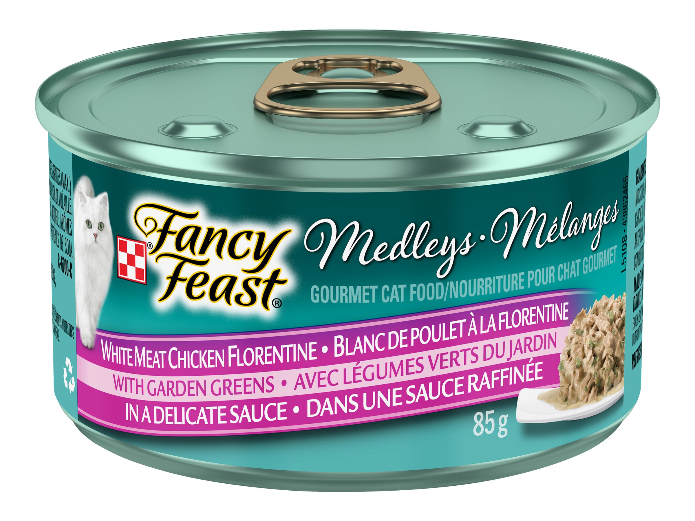 Fancy Feast Wet Cat Food - White Meat Chicken Florentine - 85g