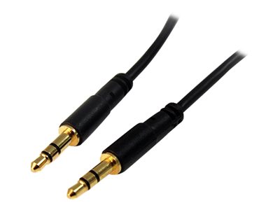 StarTech.com 3.5mm Audio Cable - 3 ft - Slim - M / M - AUX Cable - Male to Male Audio Cable - AUX Cord - Headphone Cable - Auxiliary Cable (MU3MMS)