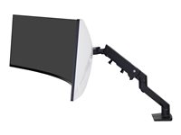 Ergotron HX - Monteringssæt (drejelig arm, klemme til montering på skrivebord, pakning til gennemføring, monterings-hardware, forlængerdel, HD-drejeled) - Constant Force Technology - for LCD-display/kurvet LCD-display - mat sort - skærmstørrelse: up to 49