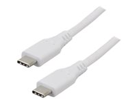 Cble USB 3.1 type C mle / mle - 2m Blanc