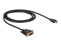 DeLOCK Videokabel HDMI / DVI 1m Sort