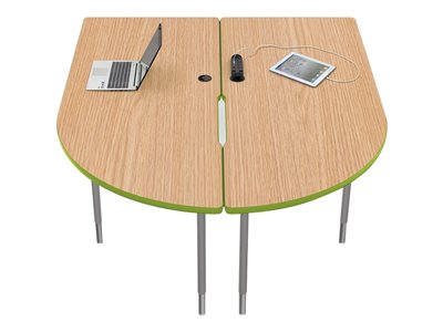 MooreCo MediaSpace Multimedia & Collaboration Large Double Table U-shaped whiteboard 
