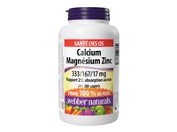 Webber Naturals Calcium Magnesium Zinc Caplets - 200's