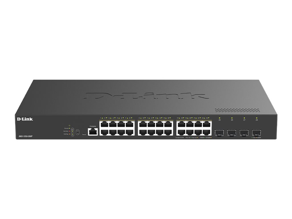 D-Link DGS 1250-28XP - přepínač - 28 porty - inteligentní - Lze montovat do rozvaděče