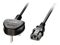 Lindy - power cable - BS 1363 to IEC 60320 C13 - 2 m