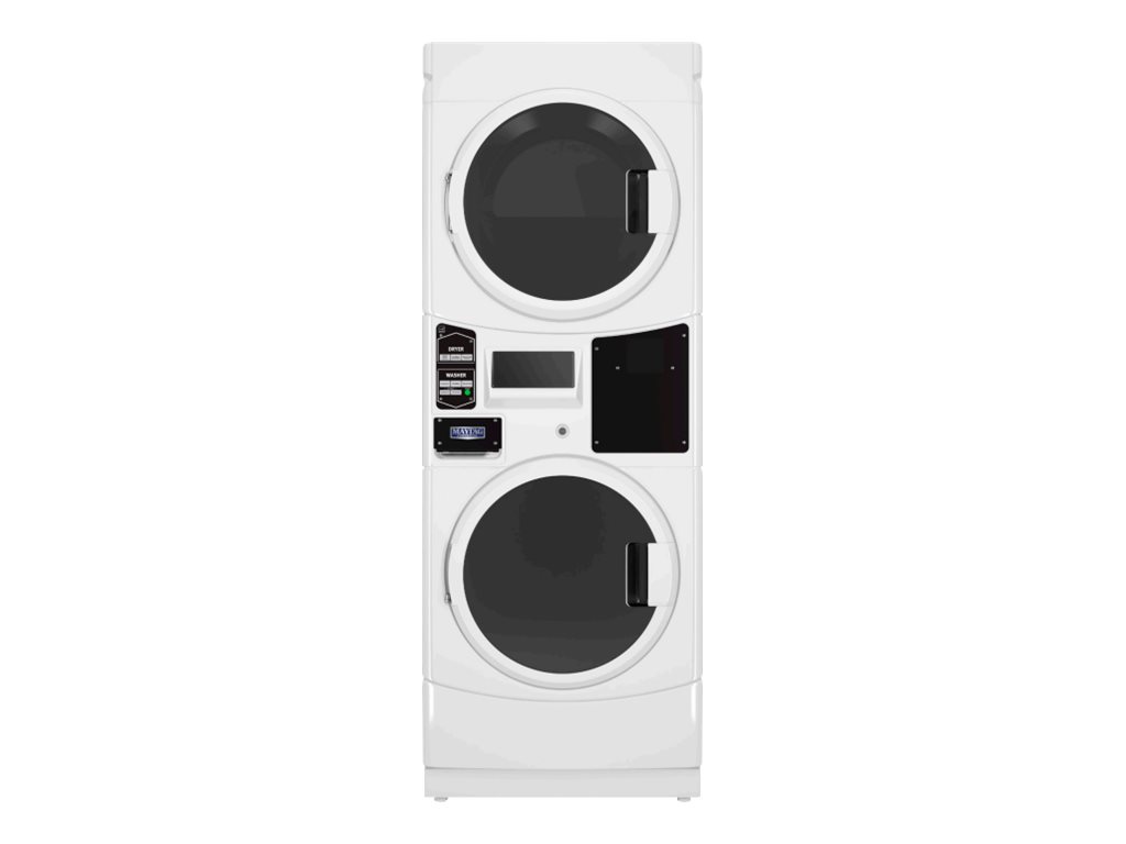 Maytag Commercial MLE22PRTGW washer/dryer set - front loading - freestanding