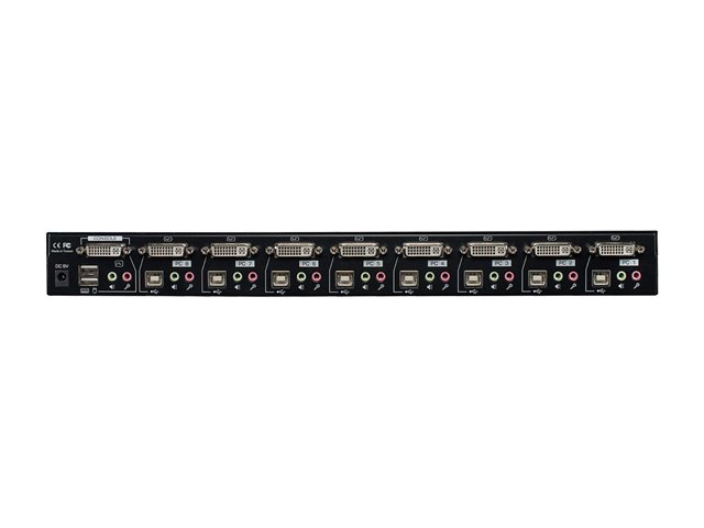 Switch KVM DVI-I Single Link, USB 2.0 & Audio, 8 ports