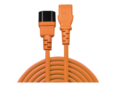 LINDY 1m IEC Verlaengerung orange - 30474