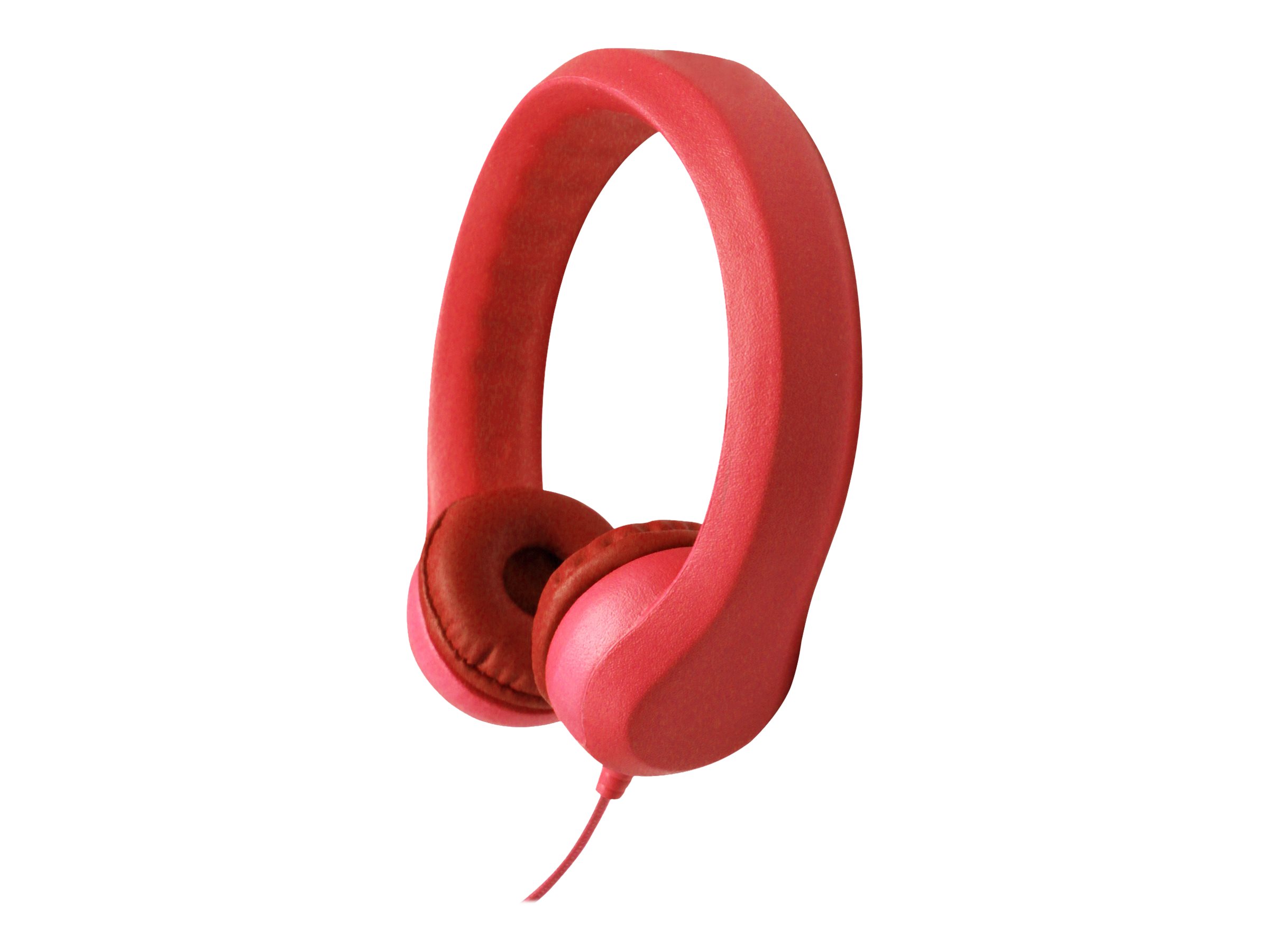 FLEX-PHONES VIRTUALLY INDESTRUCTIBLE FOAM HEADPHONES  RED
