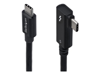 StarTech - Câble Thunderbolt - Thunderbolt 5 (M) pour Thunderbolt 5 (M) angle droit - USB4 / Thunderbolt 3 / Thunderbolt 4 / Thunderbolt 5 / DisplayPort 2.1 