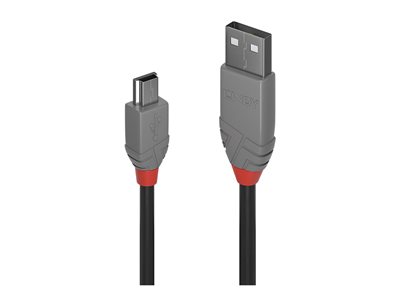 C ble USB 2.0 type A vers Mini-B, Anthra Line, 5m