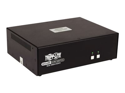 Tripp Lite Secure KVM Switch 2-Port Dual-Monitor HDMI 4K NIAP CAC PP3.0 TAA