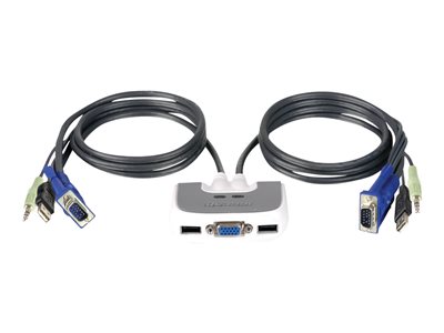 IOGEAR MiniView Micro USB Plus GCS632U - KVM / audio switch - 2 ports