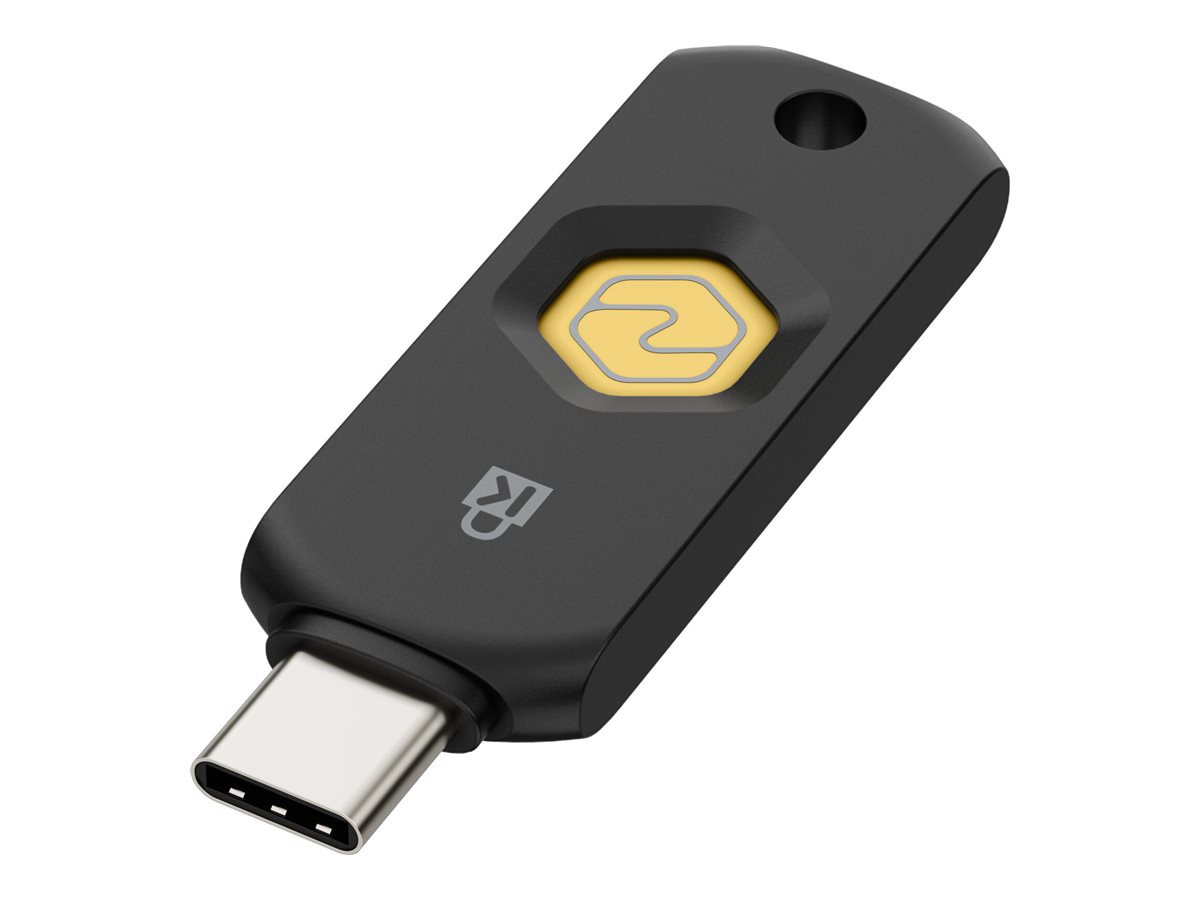 Kensington VeriMark NFC+ fingerprint reader NFC USB-C TAA Usage / lifestyle Left-angle 72755