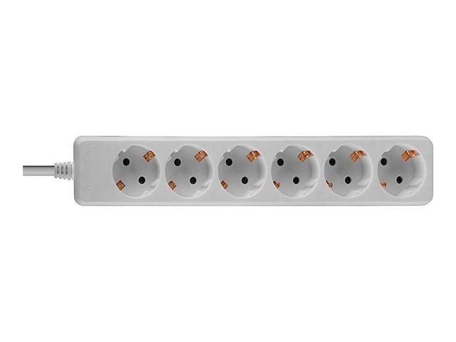 LINDY Mains 6 way gang socket
