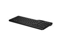 HP 475 - Keyboard - dual-mode, multi-device, 2-zone layout, low profile key travel, 12 programmable buttons - compact - wireless - 2.4 GHz, Bluetooth 5.3 - US - jet black - Smart Buy
