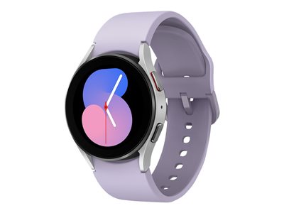 Samsung Galaxy Watch5 40 mm silver smart watch with sport band purple display 1.2INCH 