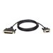 Tripp Lite 6ft AT Serial Modem Cable Gold Connectors DM25M to DB9F 6