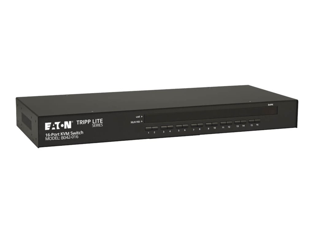 Tripp Lite 16-Port Rackmount USB / PS2 KVM Switch w/ On-Screen Display 1U