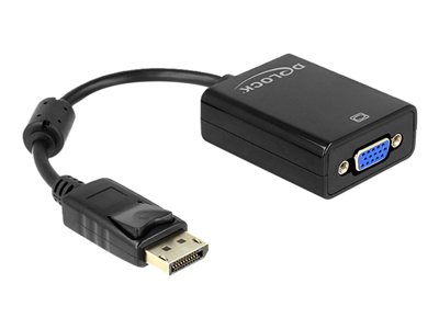 DELOCK Adapter DP-St > VGA-Bu 22,5cm bla