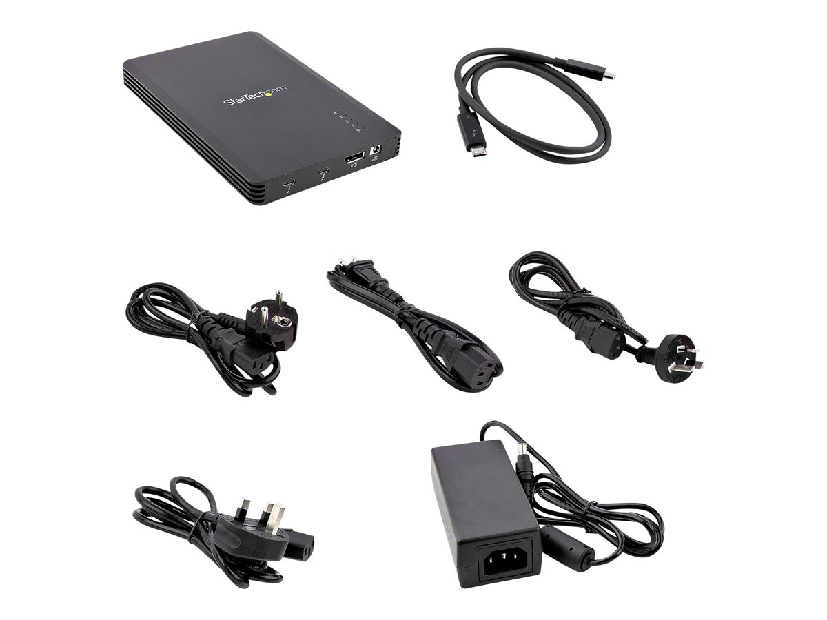 StarTech.com 4 Bay Thunderbolt 3 NVMe Enclosure, For M.2 NVMe Solid State Drives, 1x DisplayPort Video & 2x TB3 Downstream Ports, Up to 40Gbps, 72W Power Supply - 4 Bay M.2 SSD External Hard Drive Enclosure (M2E4BTB3) - kryt úložiště - M.2 NVMe Card / PCIe (NVMe) - Thunderbolt 3 – foto 7