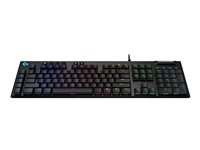Logitech Gaming G815 Tastatur Mekanisk RGB/16,8 millioner farver Kabling USA internationalt