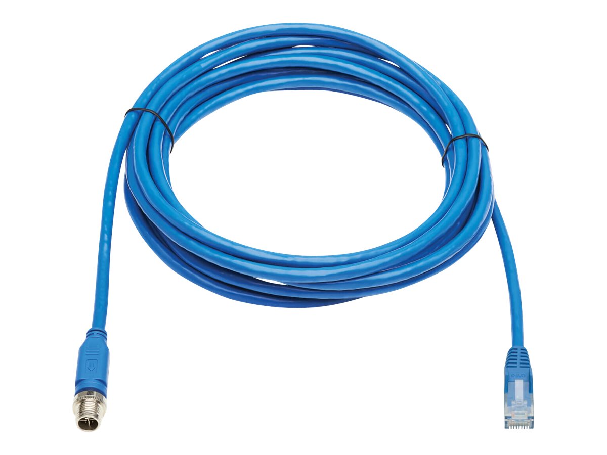 Tripp Lite NM12-602-05M-BL Ethernet Cable, M12 X-Code Cat6 1G UTP