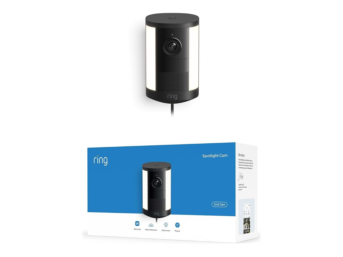 Ring Spotlight Cam Plug-In 2nd Gen network surveillance Product shot Front 79800